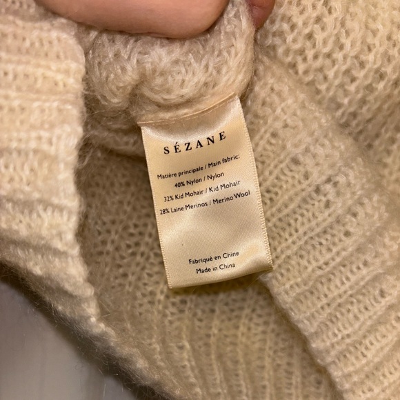 Sézane Dwee Jumper Ecru La Maille Sézane Sweater Size M - Picture 3 of 9